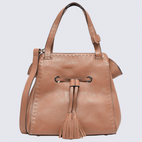 Sac à main Etrier, sac à main élégant femme en cuir camel