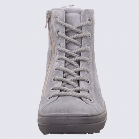 Baskets montantes Legero, baskets montantes Gore-Tex femme en cuir gris