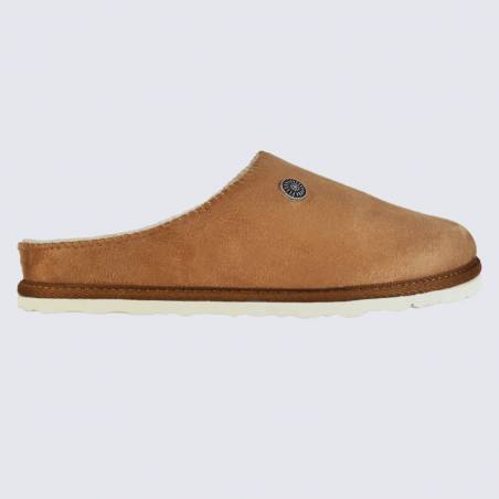 Mules Ara, mules fourrées d'hiver pour femme camel