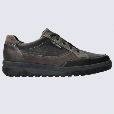 Chaussures Mephisto, chaussures montée cousu California homme en cuir noir