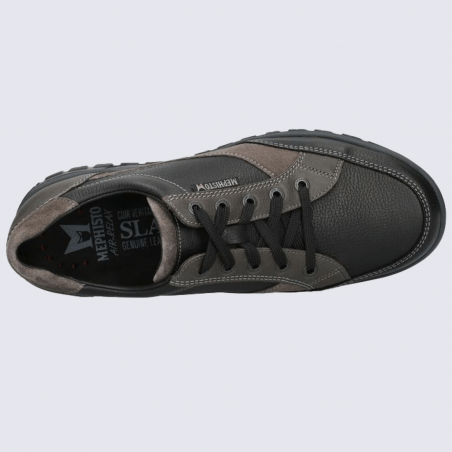 Chaussures Mephisto, chaussures montée cousu California homme en cuir noir