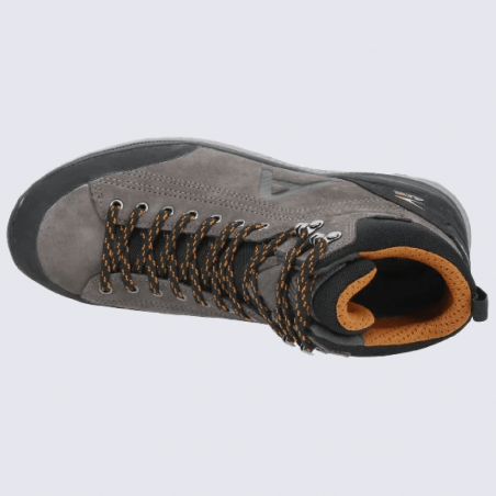 Chaussures de marche Allrounder, chaussures de marche homme en cuir velours noir/graphite