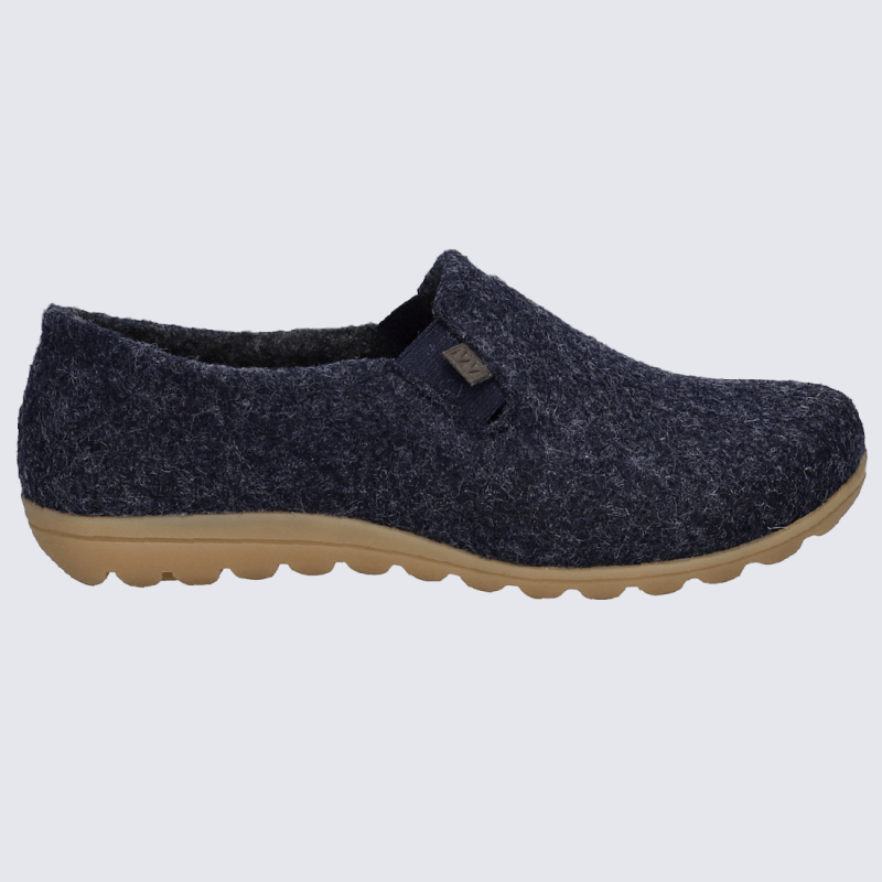 Chaussons Westland by Josef Seibel, chaussons chauds femme en feutre bleu jeans