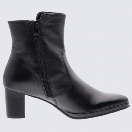 Bottines Ara, bottines à talon femme en cuir noir