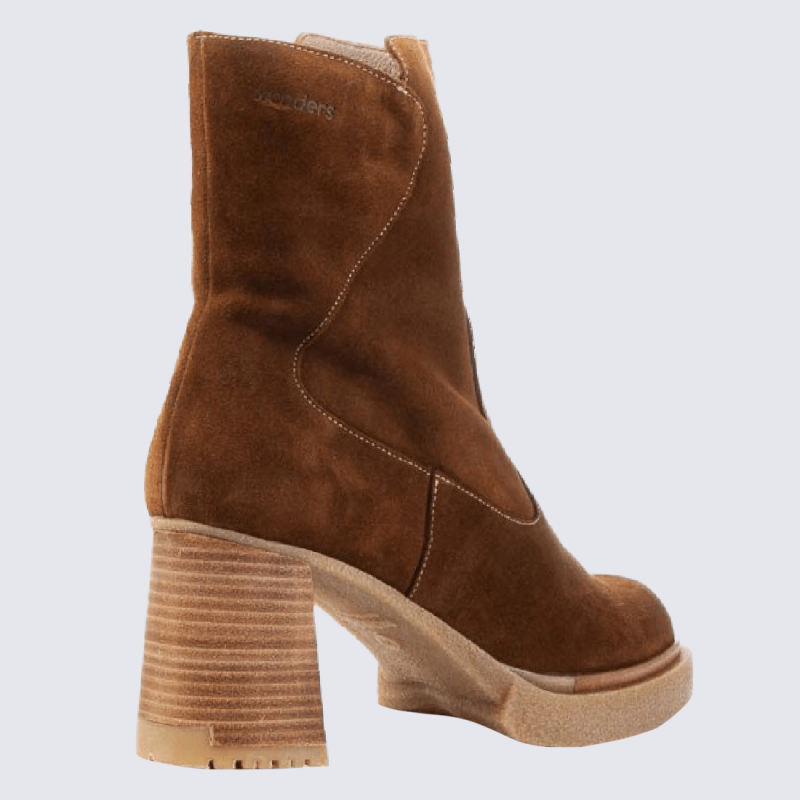 Bottine marron femme talon clearance