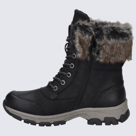 Bottes Westland by Josef Seibel, bottes de neige avec fausse fourrure noir