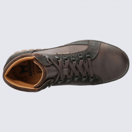 Chaussures Mephisto, chaussures outdoor cousu California homme en cuir marron