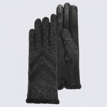 Gants Isotoner, gants doublés femme en tissu recyclé imprimé