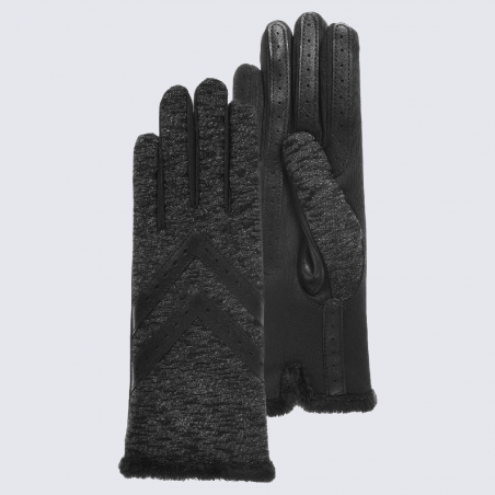 Gants Isotoner, gants doublés femme en tissu recyclé imprimé