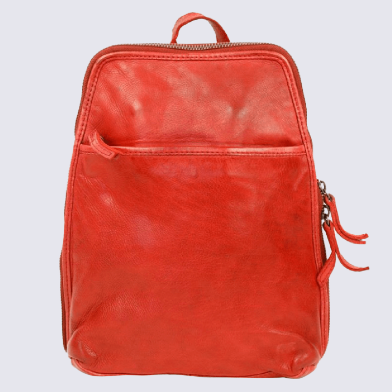 Sac dos Bear sac dos intemporel pour femme en cuir rouge