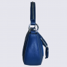 Sac à main Charlotte, sac à main tendance surpiqures visibles femme en cuir bleu Sac à main Charlotte, sac à main tendance surpiqures visibles femme en cuir bleu