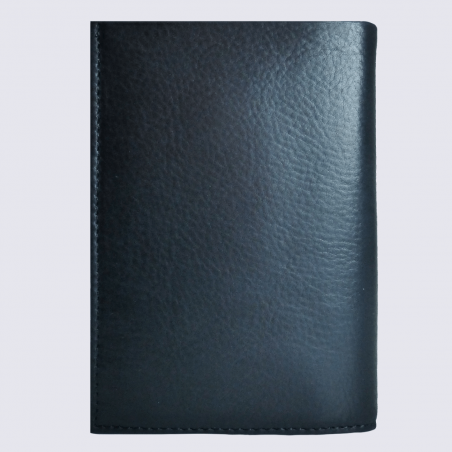 Portefeuille Frandi, petit portefeuille homme en cuir de vachette noir