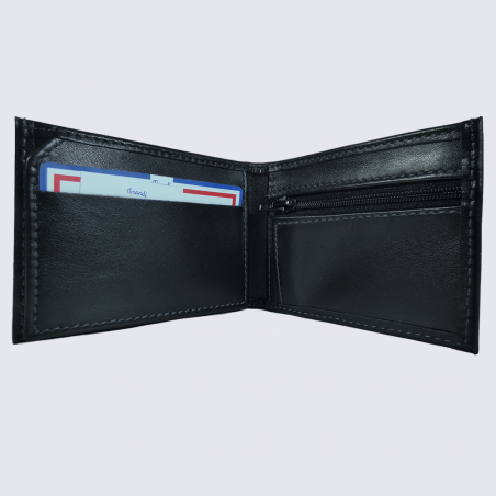 Portefeuille Frandi, petit portefeuille de haute qualité homme en cuir chic noir Portefeuille Frandi, petit portefeuille de haute qualité homme en cuir chic noir