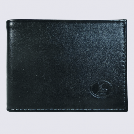 Portefeuille Frandi, petit portefeuille de haute qualité homme en cuir chic noir Portefeuille Frandi, petit portefeuille de haute qualité homme en cuir chic noir