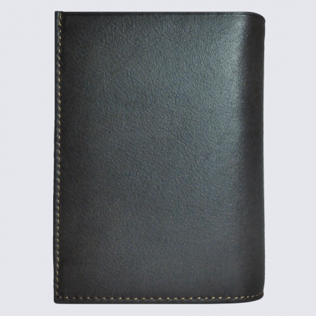 Portefeuille Frandi, portefeuille pour homme en cuir de vachette marron