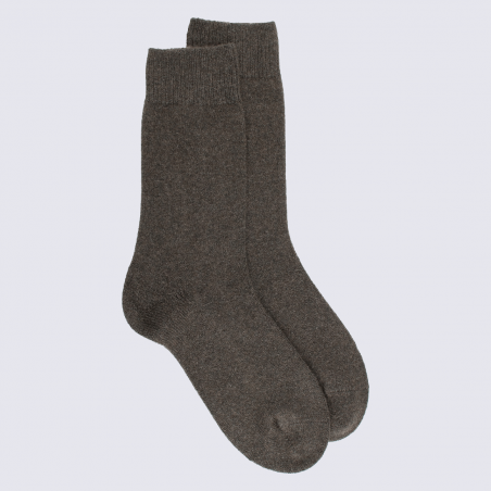 Chaussettes Doré Doré, chaussettes chaudes femme en laine et cachemire gris/brun copenhague