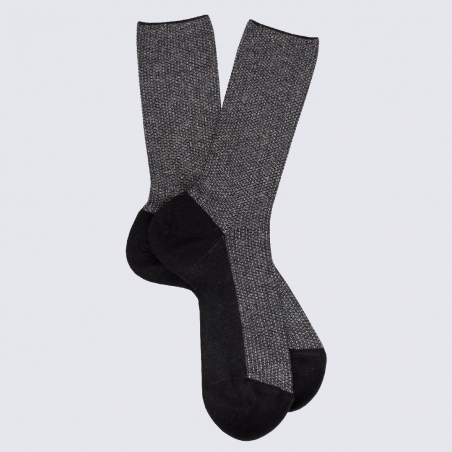 Chaussettes Doré Doré, chaussettes en laine et viscose femme noir