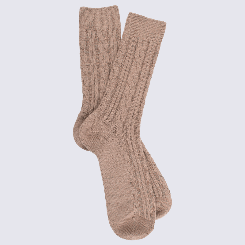 Chaussettes homme en laine à motif de Noël - Gris Bourrasque | Doré Doré