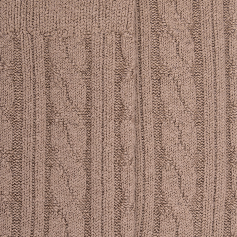 Chaussettes homme laine peignée marron et beige H0443.222 - PERRIN