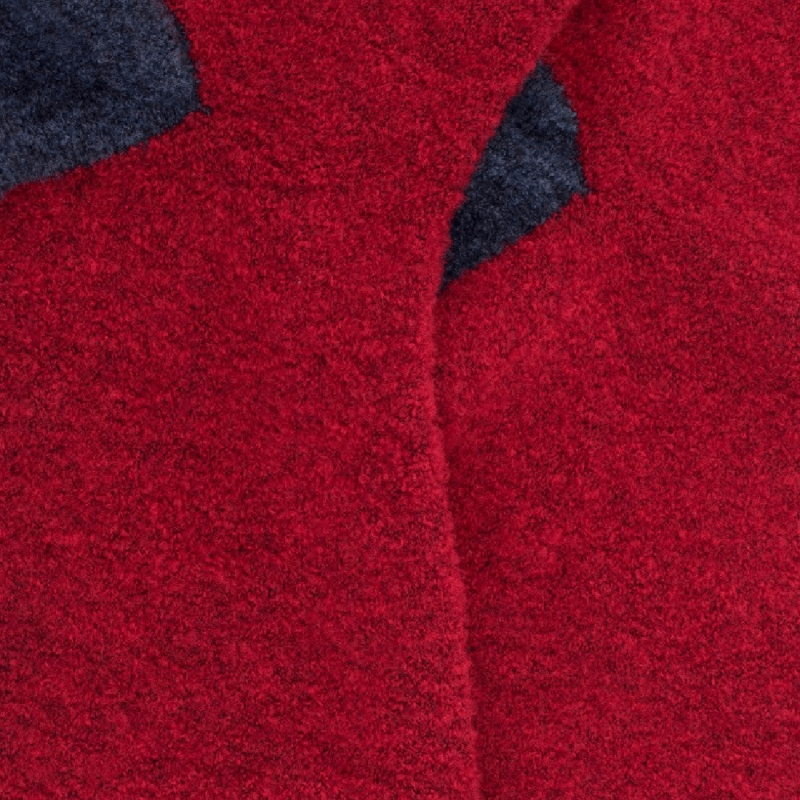 Chaussettes enfant laine polaire - Rouge et bleu
