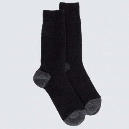 Chaussettes Doré Doré, chaussettes en laine polaire homme noir/anthracite