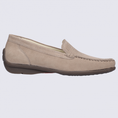 Mocassins Waldlaufer, mocassins chics et confortables femme en cuir beige