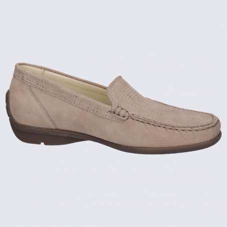 Mocassins Waldlaufer, mocassins chics et confortables femme en cuir beige