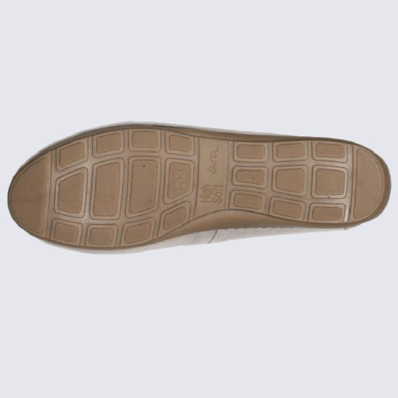 Mocassins Ara, mocassins élégants et confortables femme en cuir platine