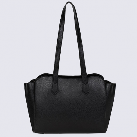 Sac porté épaule Hexagona, sac porté épaule 2 anses femme noir