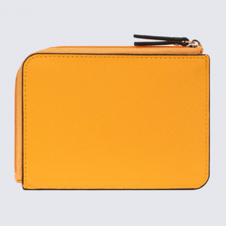 Porte-cartes Hexagona, porte-cartes stop RFID femme orange