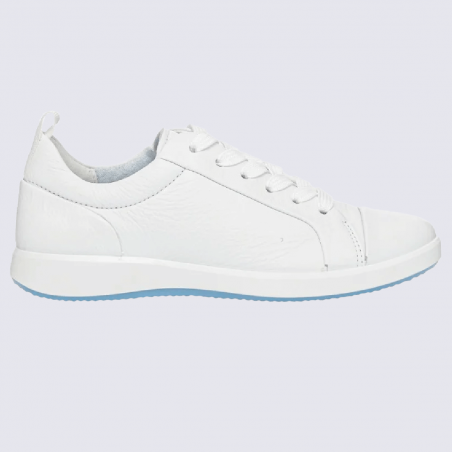 Baskets Ara, baskets Roma pour femme en cuir blanc