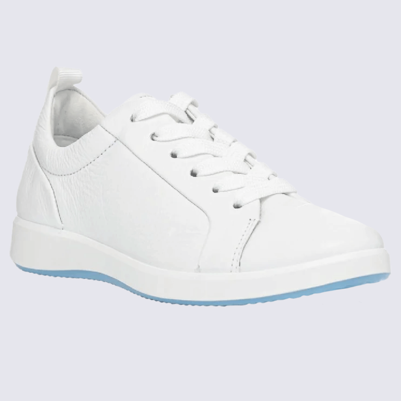 Baskets Ara, baskets Roma pour femme en cuir blanc