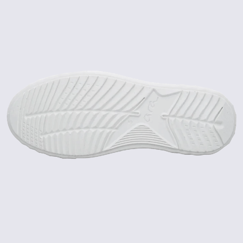 Baskets Ara, baskets Monaco femme en cuir blanc et vert