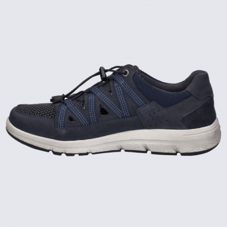 Baskets Josef Seibel, baskets tendances et confortables homme bleu indigo