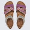 Sandales Superfit, sandales motif léopard filles en cuir nubuck gris et violet Sandales Superfit, sandales motif léopard filles en cuir nubuck gris et violet