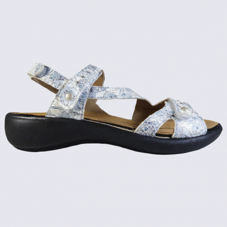 Sandales Westland by Josef Seibel, sandales velcro femme en cuir beige multi