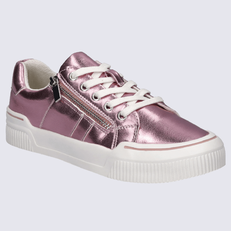 Baskets Westland by Josef Seibel, baskets tendances femme motif rose metallic