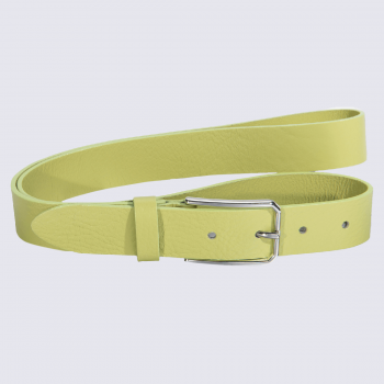 Ceinture Bernd Götz, ceinture tendance Permair® femme en cuir vert clair