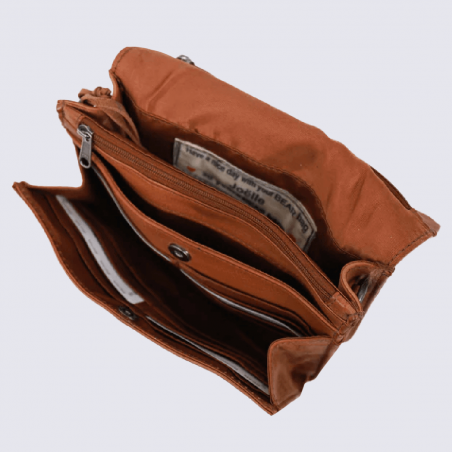 Sac à bandoulière Bear, sac à bandoulière Joëlle pour femme en cuir cognac Sac à bandoulière Bear, sac à bandoulière Joëlle pour femme en cuir cognac
