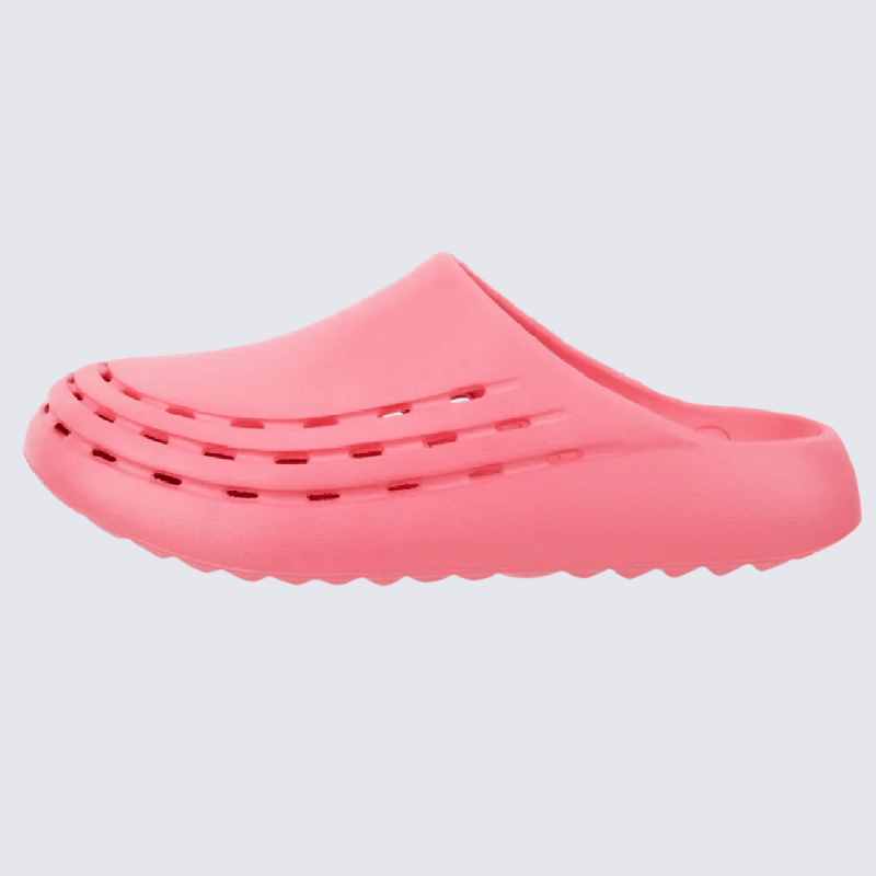Mules Ecco, mules unisexes Cozmo Slide perforées corail