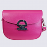 Sac porté épaule Charlotte, sac porté épaule femme en cuir rose fuschia Sac porté épaule Charlotte, sac porté épaule femme en cuir rose fuschia