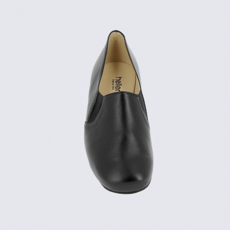 Chaussons Heller, chaussons élégants homme en cuir noir Chaussons Heller, chaussons élégants homme en cuir noir