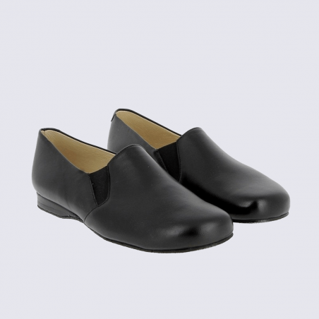 Chaussons Heller, chaussons élégants homme en cuir noir Chaussons Heller, chaussons élégants homme en cuir noir