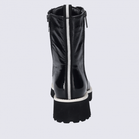 Bottines Josef Seibel, bottines zippées agréable femme en cuir noir Bottines Josef Seibel, bottines zippées agréable femme en cuir noir