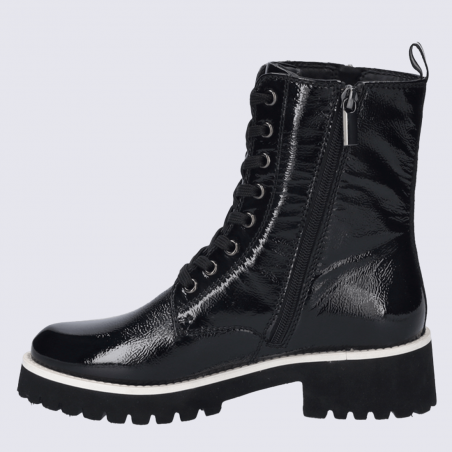 Bottines Josef Seibel, bottines zippées agréable femme en cuir noir Bottines Josef Seibel, bottines zippées agréable femme en cuir noir