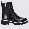 Bottines Josef Seibel, bottines zippées agréable femme en cuir noir Bottines Josef Seibel, bottines zippées agréable femme en cuir noir
