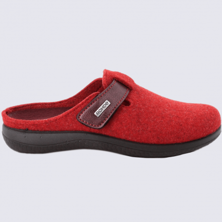 Mules Rohde, mules douillette et agréable à porter femme en textile rouge Mules Rohde, mules douillette et agréable à porter femme en textile rouge