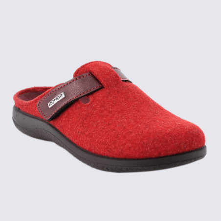Mules Rohde, mules douillette et agréable à porter femme en textile rouge Mules Rohde, mules douillette et agréable à porter femme en textile rouge