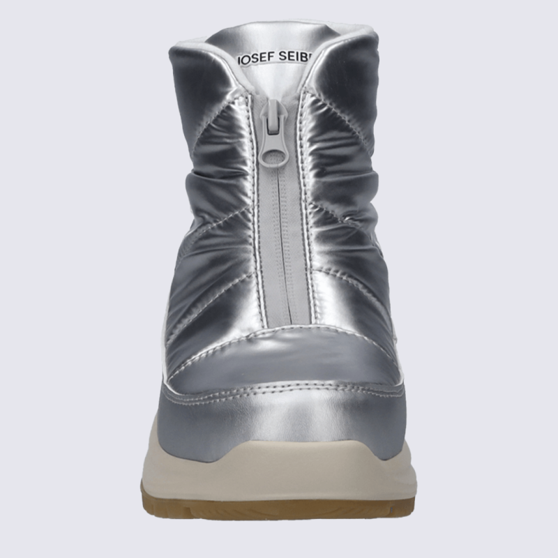 Bottines Josef Seibel bottines zippees avec doublure chaude femme en textile argente Igert Chaussures Maroqui