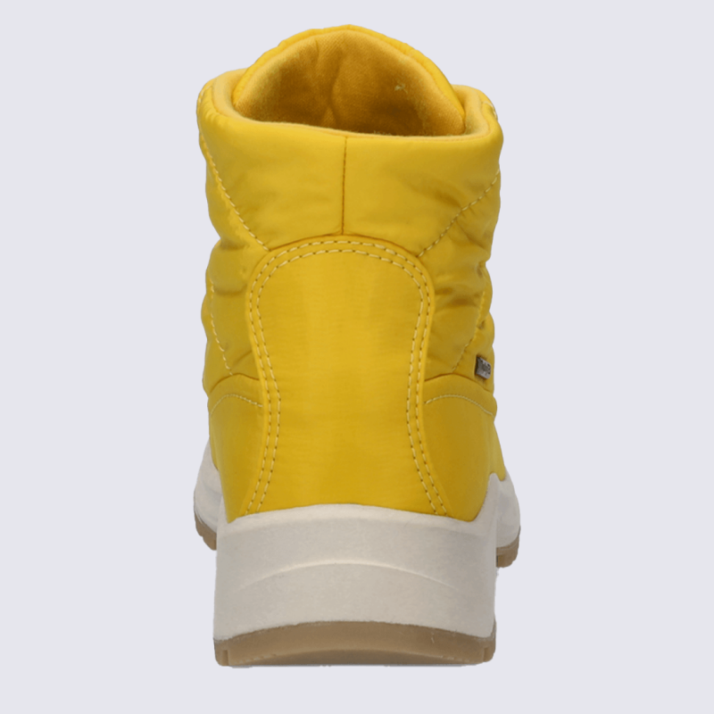 Bottines Josef Seibel, bottines zippées avec doublure chaude femme en textile safran